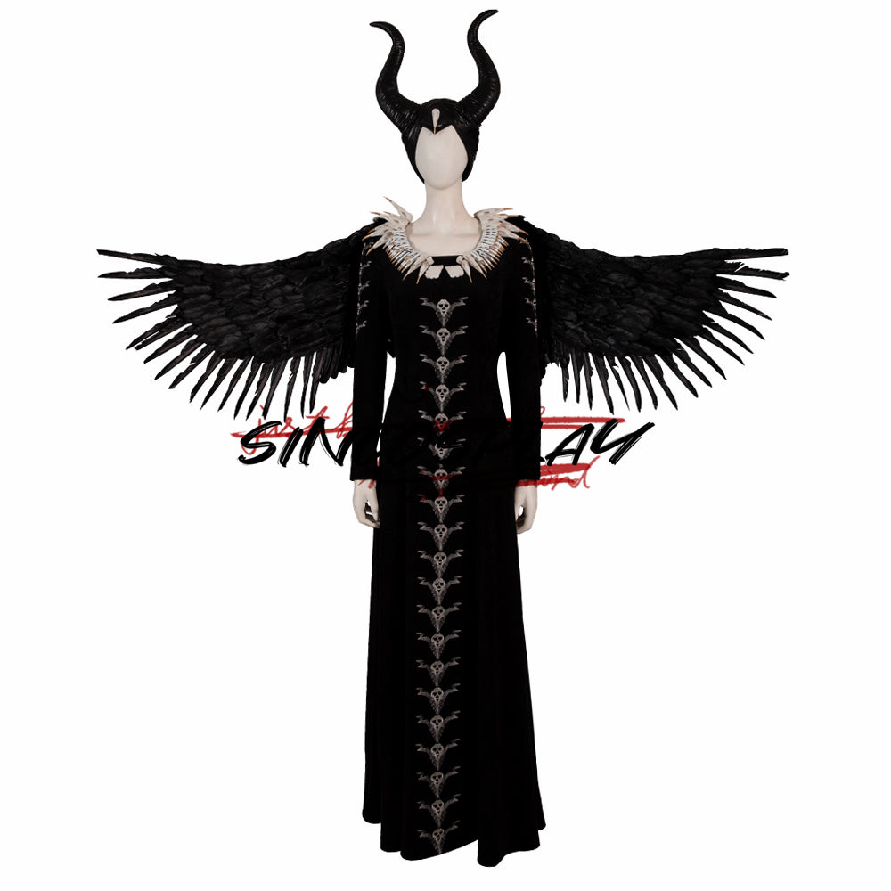 Maleficent Cosplay Costume Halloween Dresses