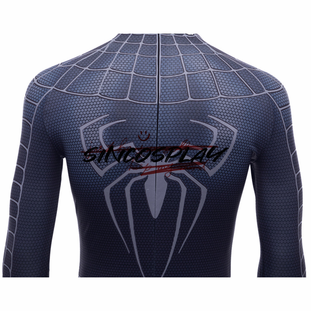 Venom Spider Man Cosplay Costume Black Bodysuit