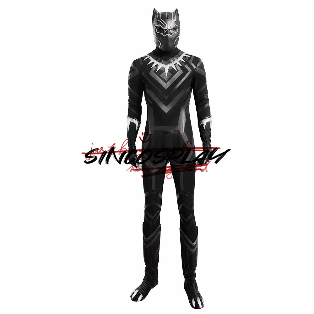 Captain America: Civil War Black Panther T'Challa Cosplay Costume