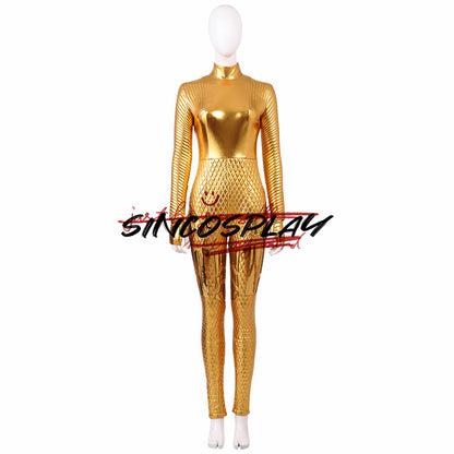 Wonder Woman 1984 Cosplay Diana Prince Cosplay Costume Gold Armor Set