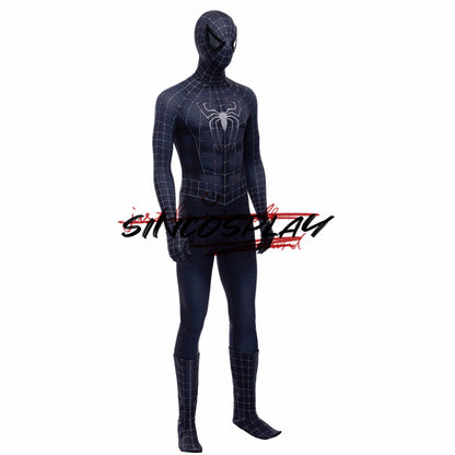 Venom Spider Man Cosplay Costume Black Bodysuit