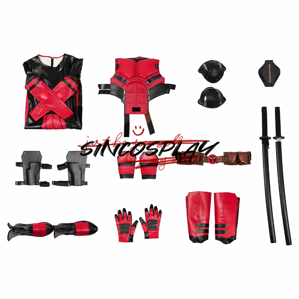 Deadpool & Wolverine Cosplay Deadpool Samurai Wade Winston Wilson Cosplay Costume