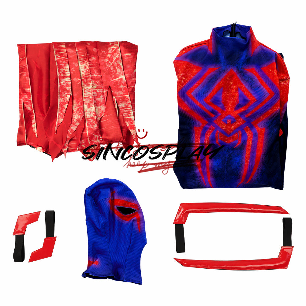 Spider-Man: Across the Spider-Verse Cosplay Costume Spider-Man 2099 Miguel O'Hara Bodysuit With Cloak