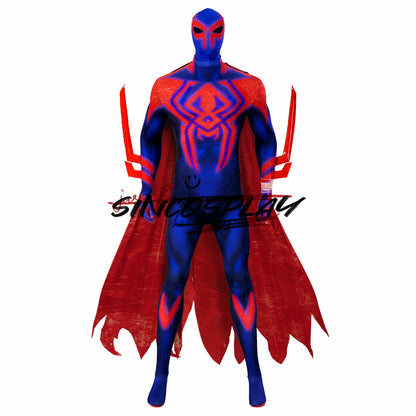 Spider-Man: Across the Spider-Verse Cosplay Costume Spider-Man 2099 Miguel O'Hara Bodysuit With Cloak