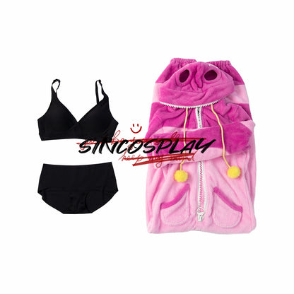 Street Fighter 6 Juri Cosplay Costume Pink Pajama Set