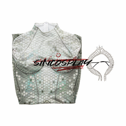 Aquaman kaj la Perdita Regno Atlanna Cosplay Costume Bodysuit