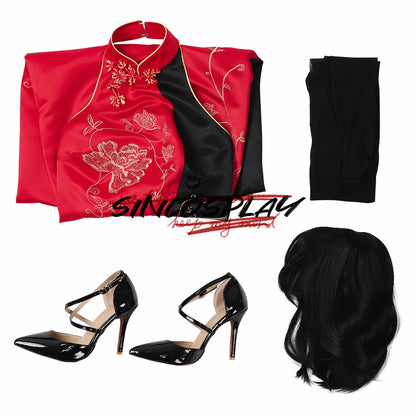 Resident Evil 4 Remake Ada Wong Cosplay Costume Cheongsam