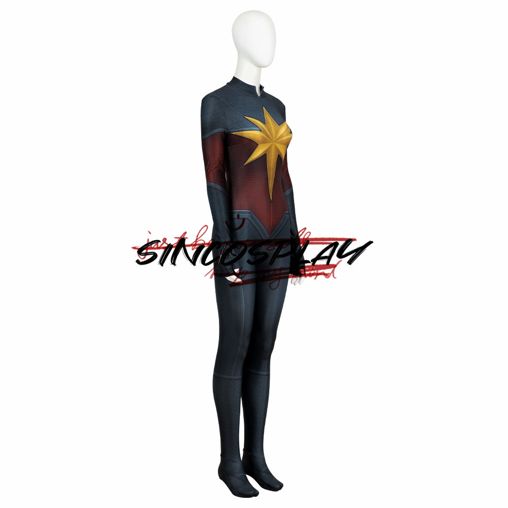 The Marvels Captain Marvel 2 Carol Danvers Cosplay Costume Bodysuit