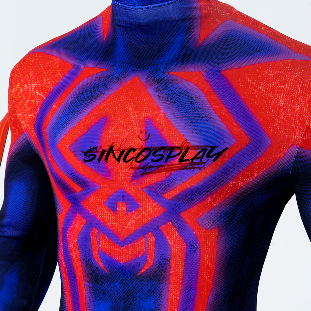 Spider-Man: Across the Spider-Verse Cosplay Costume Spider-Man 2099 Miguel O'Hara Bodysuit With Cloak