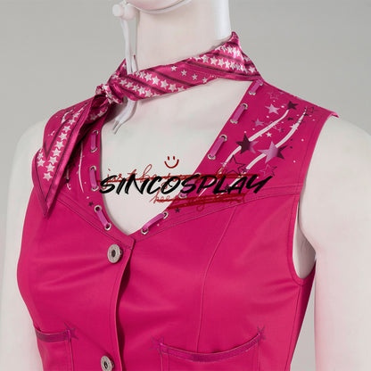 Barbie Cosplay Costume Pink Suit