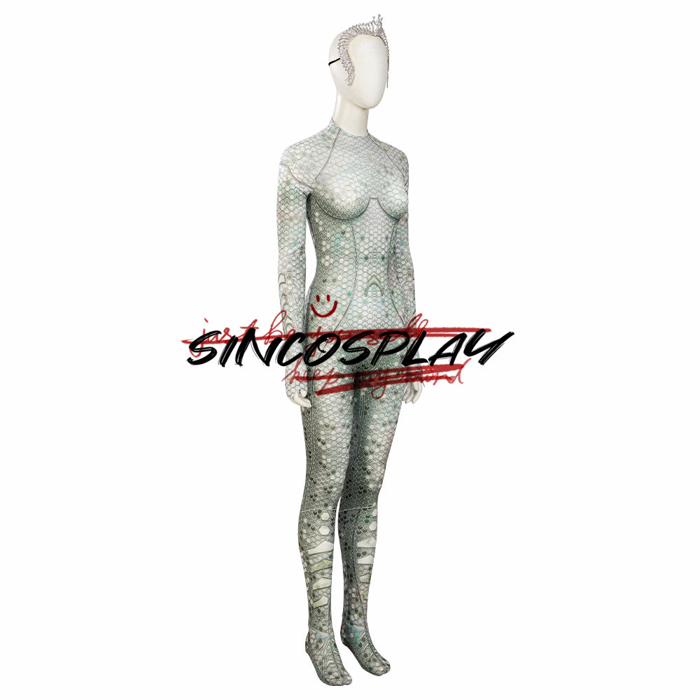 Aquaman kaj la Perdita Regno Atlanna Cosplay Costume Bodysuit