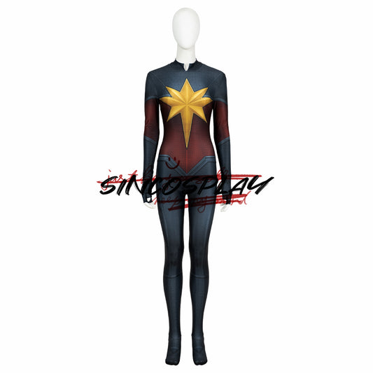 The Marvels Captain Marvel 2 Carol Danvers Cosplay Costume Bodysuit