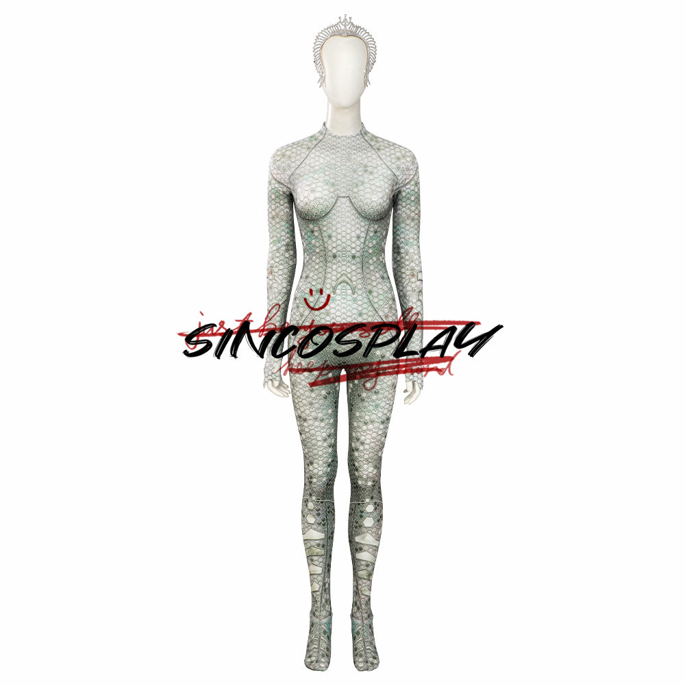 Aquaman kaj la Perdita Regno Atlanna Cosplay Costume Bodysuit