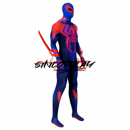 Spider-Man: Across the Spider-Verse Cosplay Costume Spider-Man 2099 Miguel O'Hara Bodysuit With Cloak