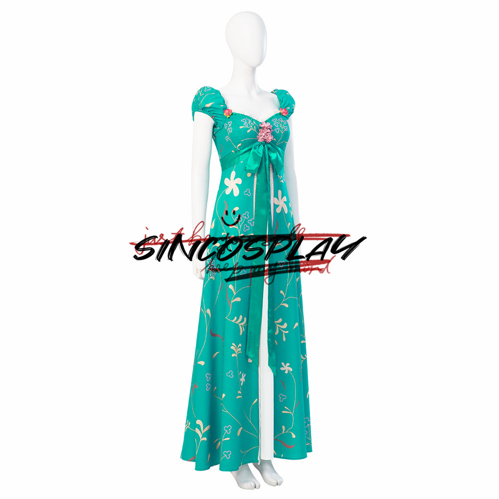 Enchanted Cosplay Giselle Costume Cosplay Green Dress