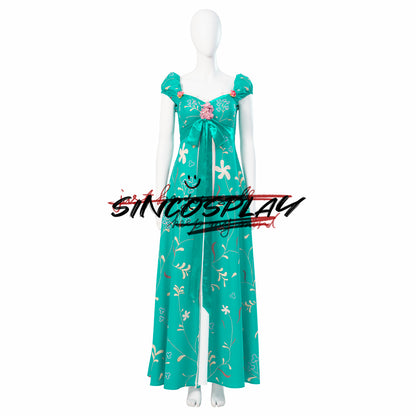 Enchanted Cosplay Giselle Costume Cosplay Green Dress