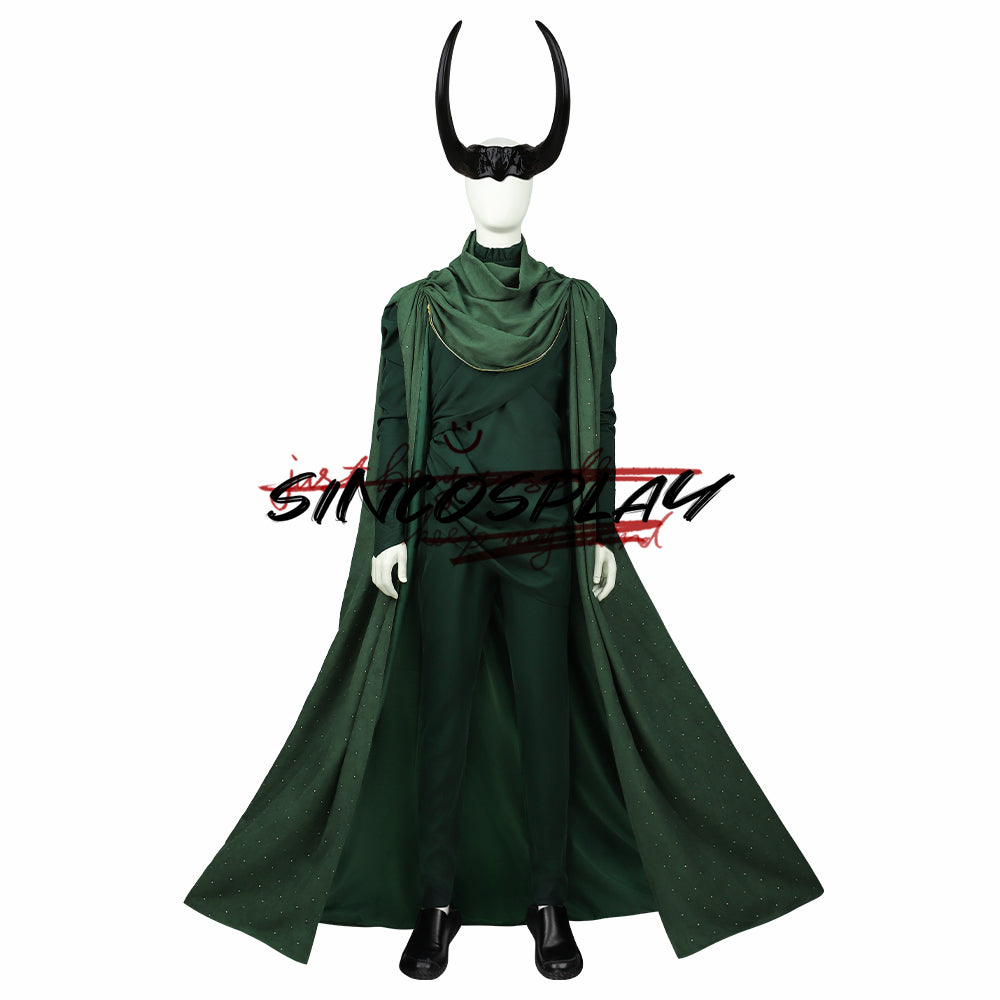 Loki Season 2 The God of Stories Green Suit Cosplay Costume Customize