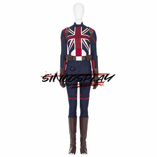 What If...?  Captain Carter Cosplay Peggy Carter Cosplay Costume