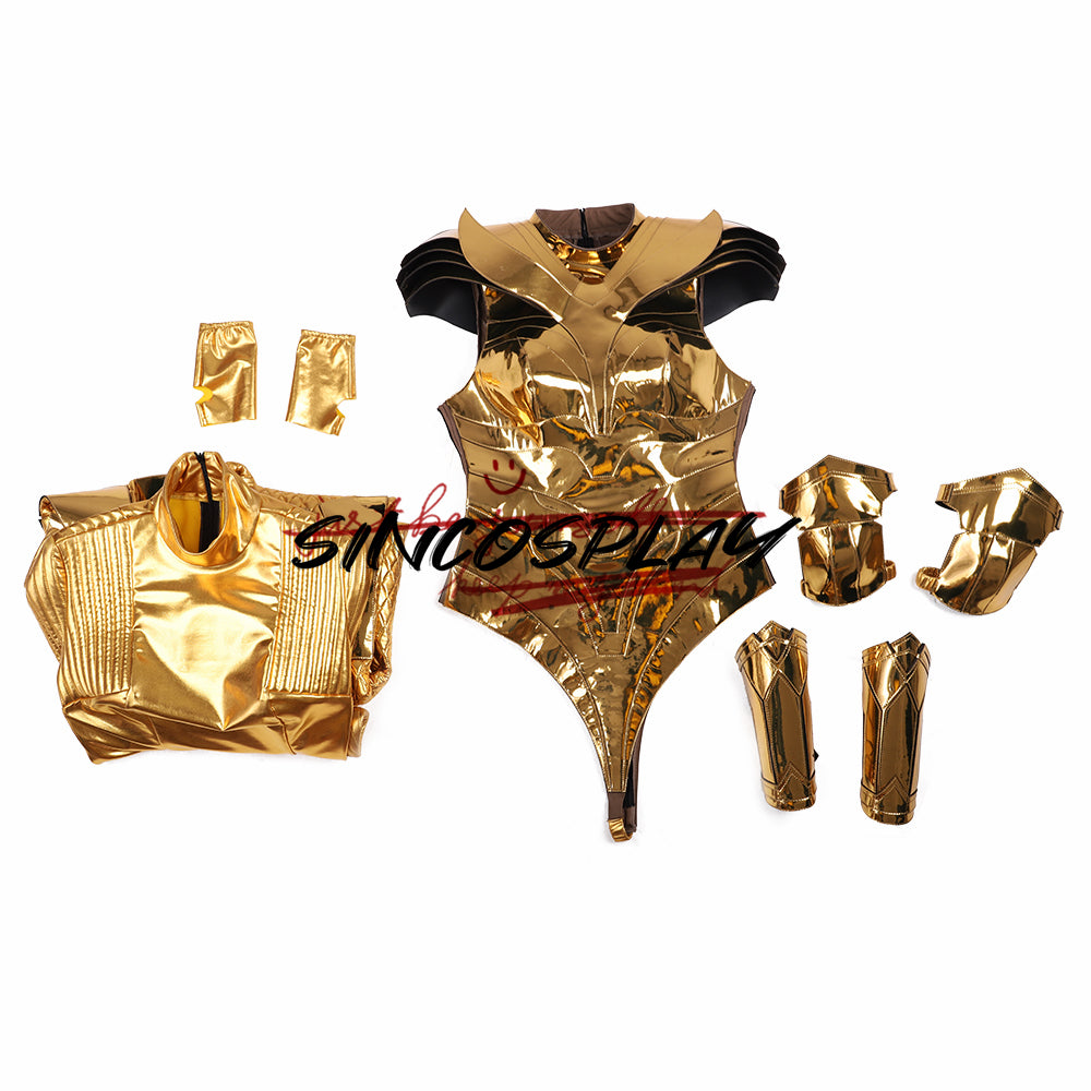 Wonder Woman 1984 Cosplay Diana Prince Cosplay Costume Gold Armor Set