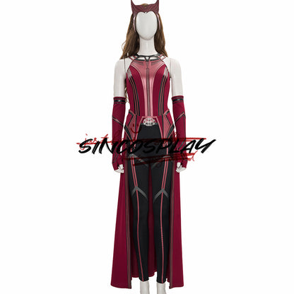 WandaVision Scarlet Witch Cosplay Costume For Halloween