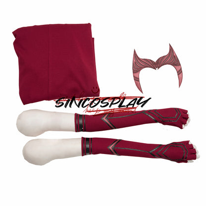 WandaVision Scarlet Witch Cosplay Costume For Halloween