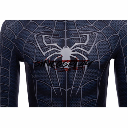 Venom Spider Man Cosplay Costume Black Bodysuit