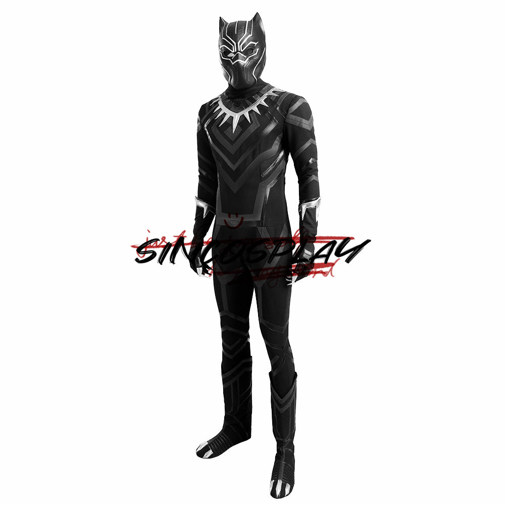 Captain America: Civil War Black Panther T'Challa Cosplay Costume