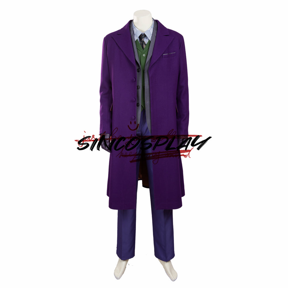 Batman：The Dark Knight Cosplay Joker Cosplay Costume Woolen Coat