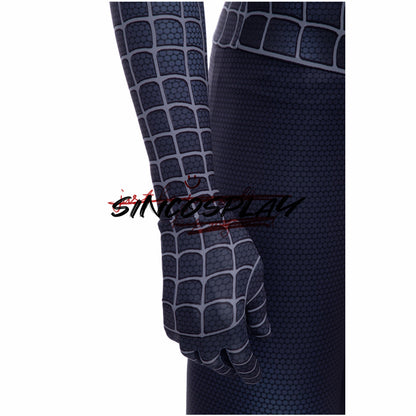 Venom Spider Man Cosplay Costume Black Bodysuit