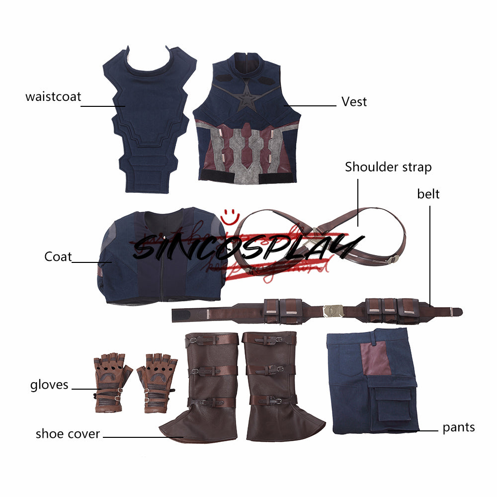 Avengers: Infinity War Steve Rogers Cosplay Captain America Cosplay Costume