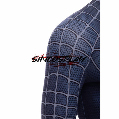 Venom Spider Man Cosplay Costume Black Bodysuit