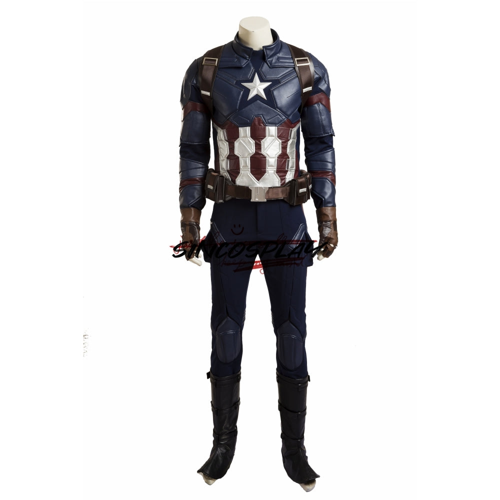 Captain America: Civil War Steven Rogers Cosplay Costume High Quality