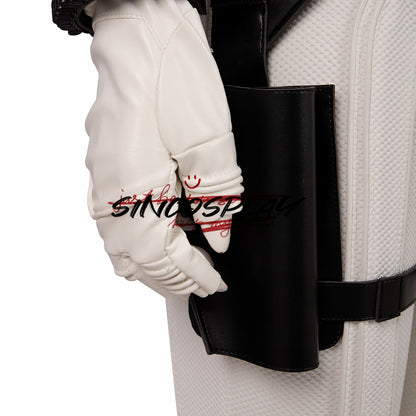 Black Widow Cosplay Costume White Combat Uniform