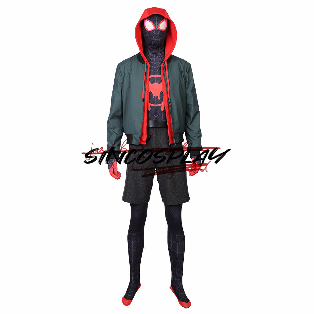 Spider-Man: Into the Spider-Verse Cosplay Costume-Kostumo de Miles Morales