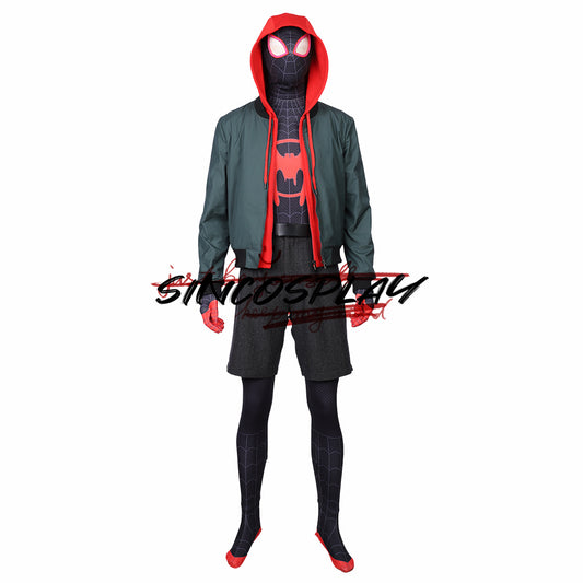 Spider-Man: Into the Spider-Verse Cosplay Miles Morales Cosplay Costume Bodysuit