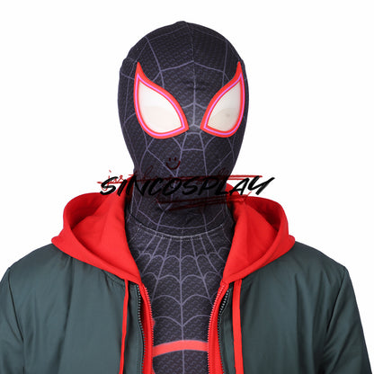 Spider-Man: Into the Spider-Verse Cosplay Costume-Kostumo de Miles Morales