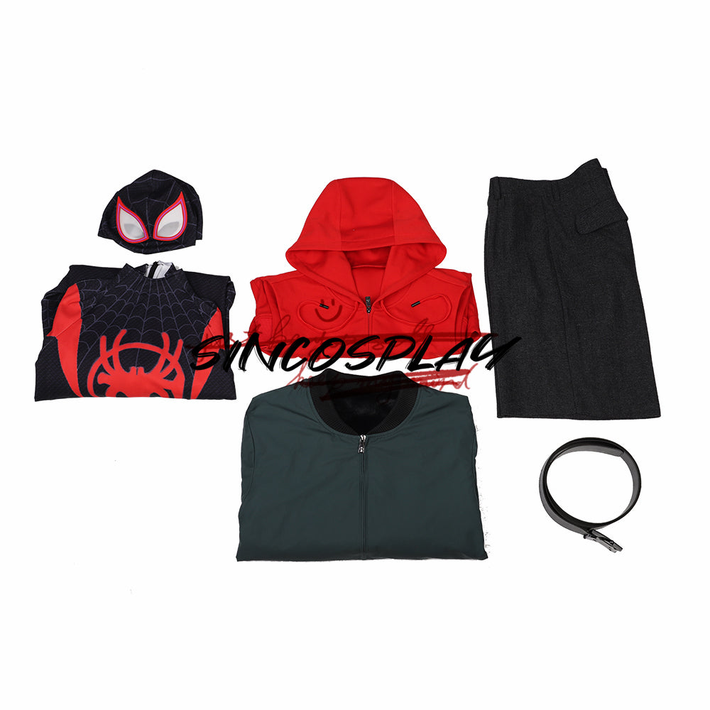 Spider-Man: Into the Spider-Verse Cosplay Costume-Kostumo de Miles Morales