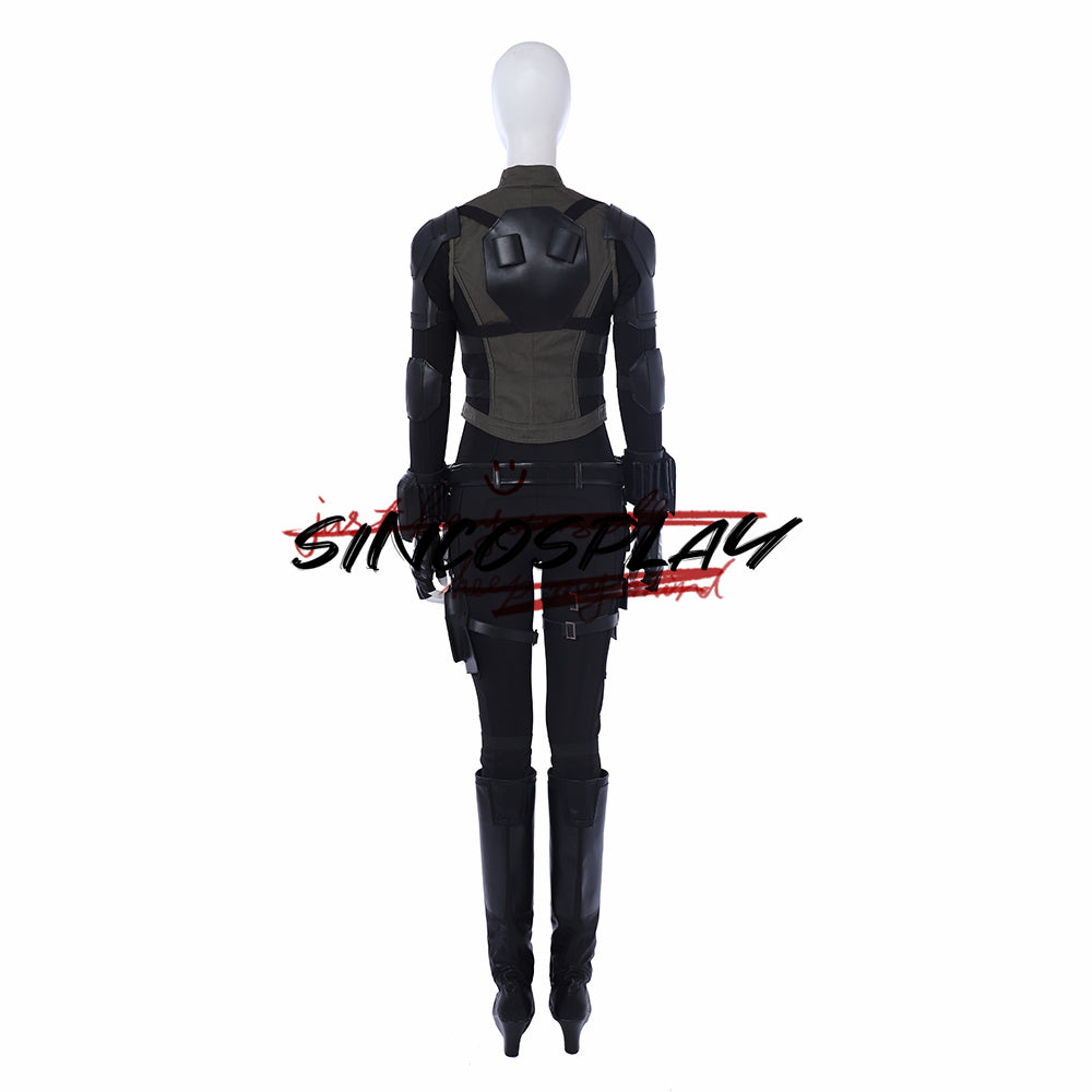 Avengers: Infinity War Cosplay Black Widow Natasha Romanoff Cosplay Costume Green Suit