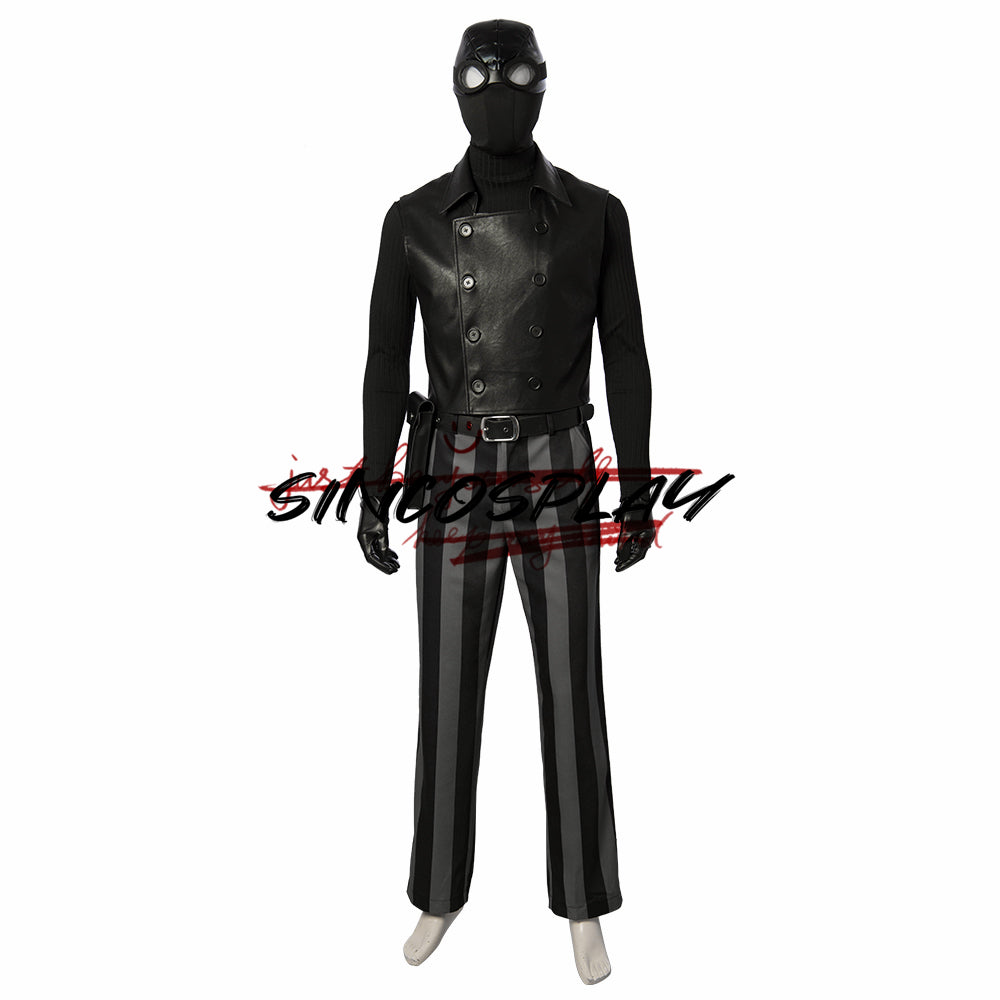 Spider-Man: Into the Spider-Verse Cosplay Spider-Man Noir Peter Parker Cosplay Costume