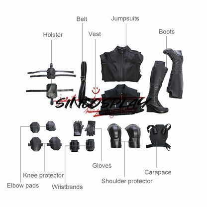 Avengers: Infinity War Cosplay Black Widow Natasha Romanoff Cosplay Costume